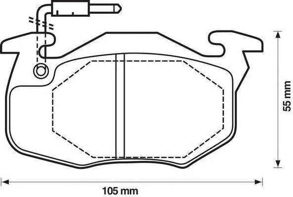 Jurid/Bendix 571743J Brake Pad Set, disc brake 571743J