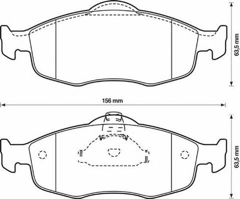 Jurid/Bendix 571832J Brake Pad Set, disc brake 571832J