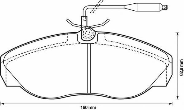 571840J Jurid/Bendix Brake pad set