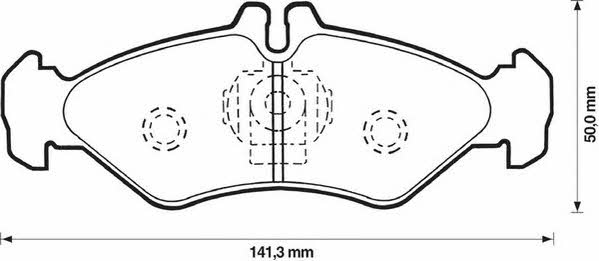 Jurid/Bendix 571846J-AS Brake Pad Set, disc brake 571846JAS