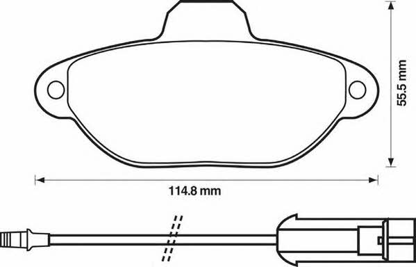 Jurid/Bendix 571893J Brake Pad Set, disc brake 571893J