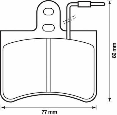 Jurid/Bendix 571907J Brake Pad Set, disc brake 571907J