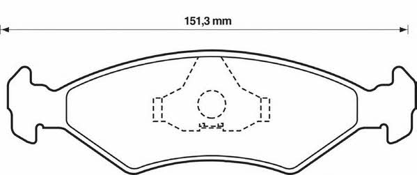 Jurid/Bendix 571914D Brake Pad Set, disc brake 571914D