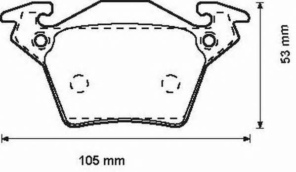 Jurid/Bendix 571947J-AS Brake Pad Set, disc brake 571947JAS