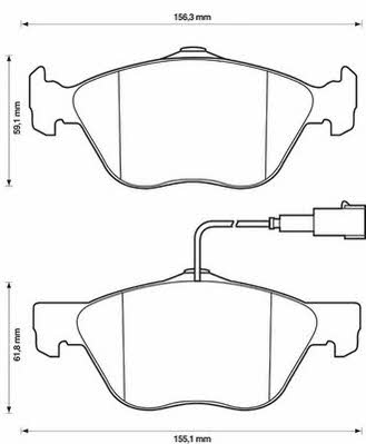 Jurid/Bendix 571951J Brake Pad Set, disc brake 571951J