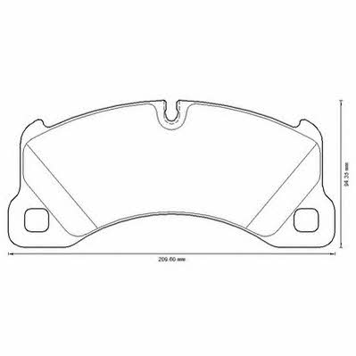 573329J Jurid/Bendix Brake pad set