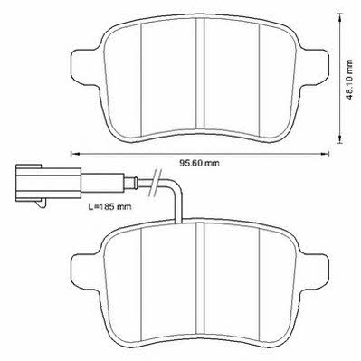 Jurid/Bendix 573349JC Brake Pad Set, disc brake 573349JC