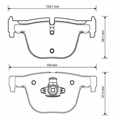 Jurid/Bendix 573354J-AS Brake Pad Set, disc brake 573354JAS