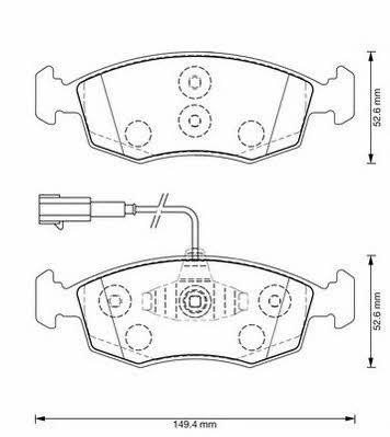 Jurid/Bendix 573367J Brake Pad Set, disc brake 573367J