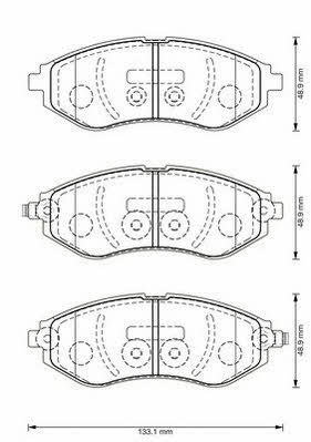 Jurid/Bendix 573371J Brake Pad Set, disc brake 573371J