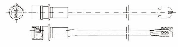 Jurid/Bendix 581310 Warning contact, brake pad wear 581310