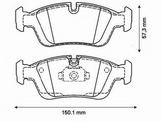 Jurid/Bendix 571959D Brake Pad Set, disc brake 571959D