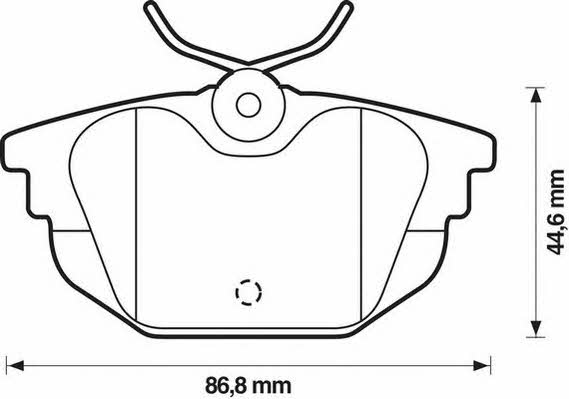 Jurid/Bendix 571979D Brake Pad Set, disc brake 571979D