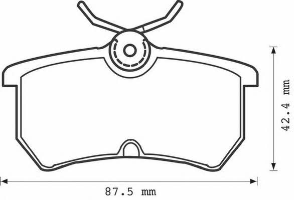 Jurid/Bendix 571998D Brake Pad Set, disc brake 571998D