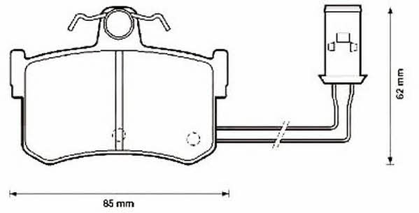 Jurid/Bendix 572124J Brake Pad Set, disc brake 572124J