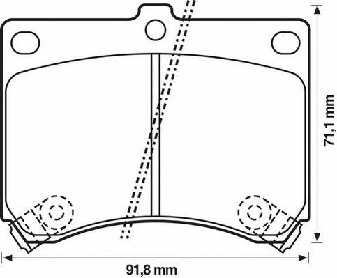 Jurid/Bendix 572146J Brake Pad Set, disc brake 572146J