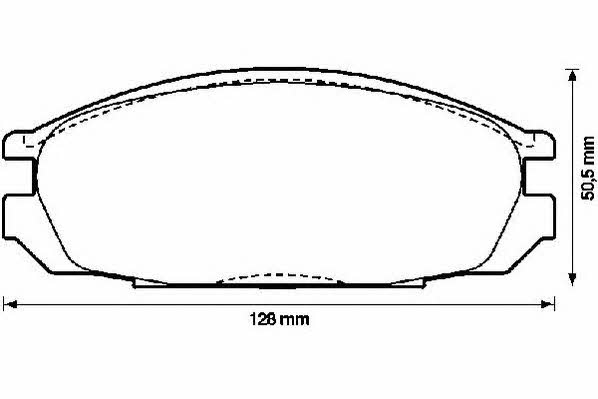 Jurid/Bendix 572290J Brake Pad Set, disc brake 572290J