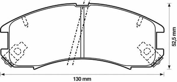 Jurid/Bendix 572317J Brake Pad Set, disc brake 572317J