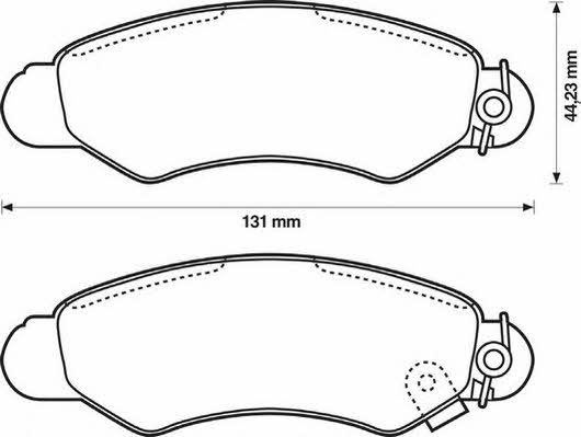 Jurid/Bendix 572418J Brake Pad Set, disc brake 572418J