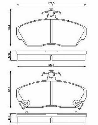 Jurid/Bendix 572430J Brake Pad Set, disc brake 572430J