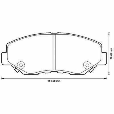 Jurid/Bendix 572504J Brake Pad Set, disc brake 572504J