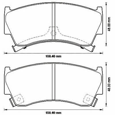 Jurid/Bendix 572542J Brake Pad Set, disc brake 572542J