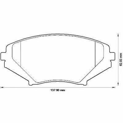 Disc brake pad set Mazda RX 8: 572555J Jurid/Bendix Brake pad set