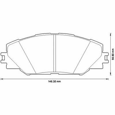 Jurid/Bendix 572569J Brake Pad Set, disc brake 572569J