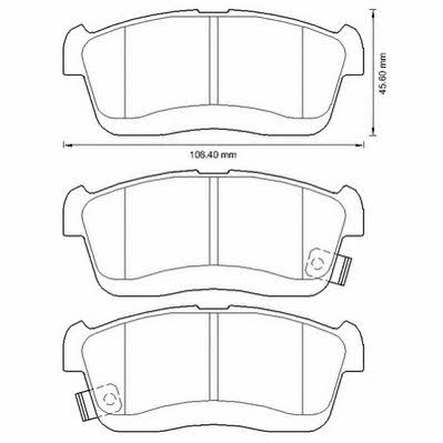 Jurid/Bendix 572617J Brake Pad Set, disc brake 572617J