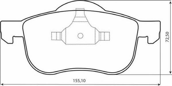 Jurid/Bendix 573003J Brake Pad Set, disc brake 573003J