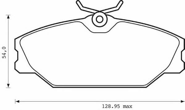 Jurid/Bendix 573008JC Brake Pad Set, disc brake 573008JC