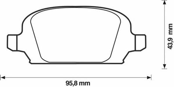 Jurid/Bendix 573009J Brake Pad Set, disc brake 573009J