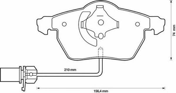Jurid/Bendix 573037J Brake Pad Set, disc brake 573037J