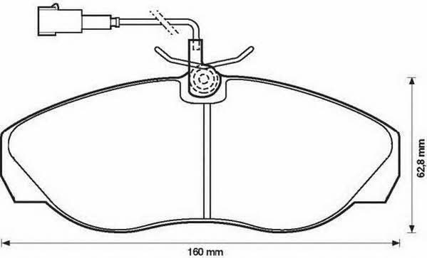 Jurid/Bendix 573061J Brake Pad Set, disc brake 573061J