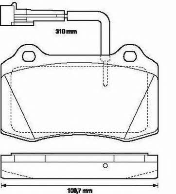 Jurid/Bendix 573079J Brake pad set 573079J 573079J Jurid/Bendix Brake pad set