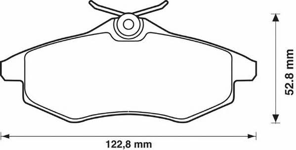 Jurid/Bendix 573083JC Brake Pad Set, disc brake 573083JC