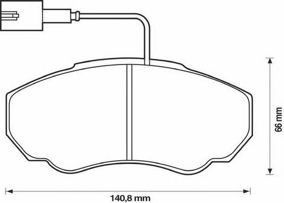 Jurid/Bendix 573113J Brake Pad Set, disc brake 573113J