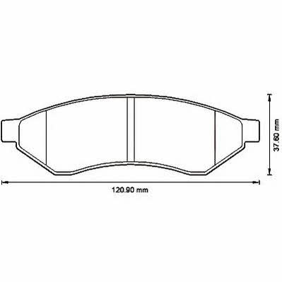 Jurid/Bendix 573215J Brake pad set 573215J 573215J Jurid/Bendix Brake pad set