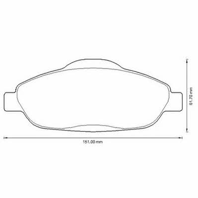 Jurid/Bendix 573241JC Brake pad set 573241JC 573241JC Jurid/Bendix Brake pad set