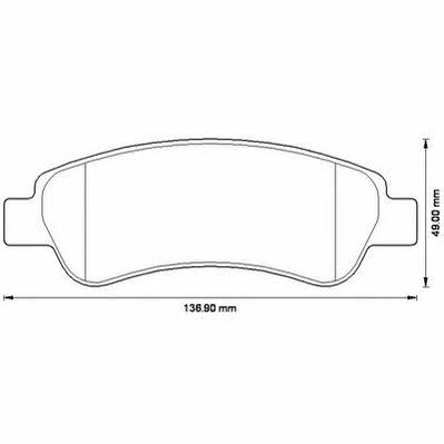 Brake pad Fiat Ducato: 573274J Jurid/Bendix Brake pad set