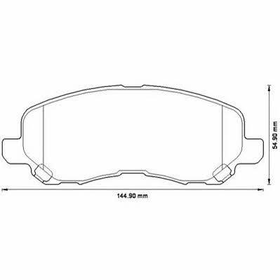 Jurid/Bendix 573278J Brake Pad Set, disc brake 573278J