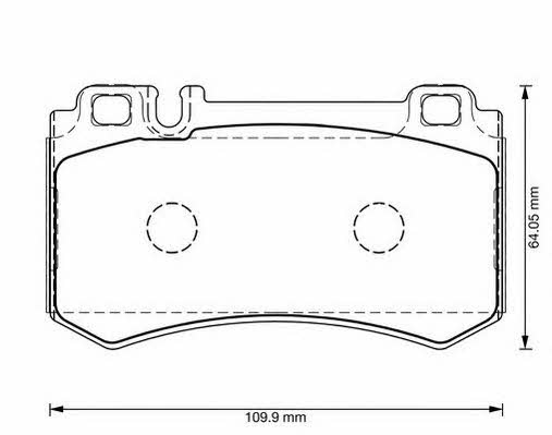 Jurid/Bendix 573302J-AS Brake Pad Set, disc brake 573302JAS