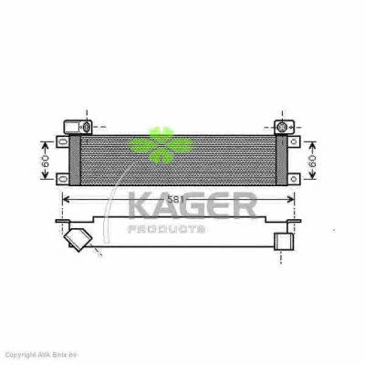 Kager 31-0987 Oil cooler 310987