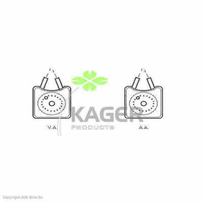 Kager 31-1229 Oil cooler 311229
