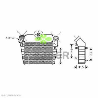 Kager 31-1238 Intercooler, charger 311238