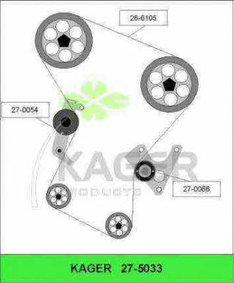 Kager 27-5033 Timing Belt Kit 275033