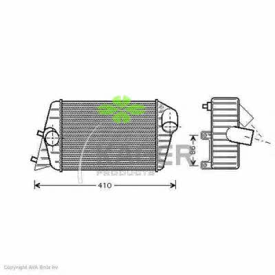 Kager 31-0459 Intercooler, charger 310459