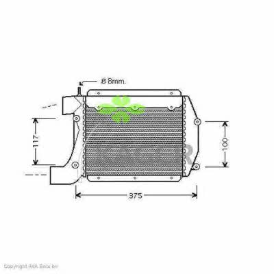Kager 31-4111 Intercooler, charger 314111