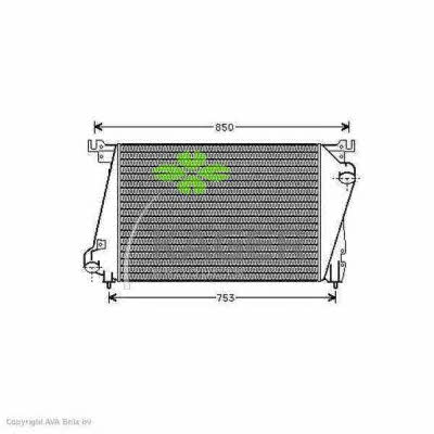 Kager 31-4116 Intercooler, charger 314116