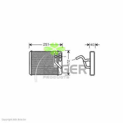 Kager 32-0387 Heat exchanger, interior heating 320387